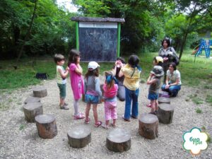 Детска група сред природата